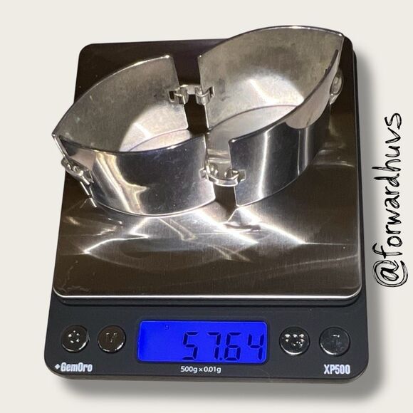 Vintage Taxco Sterling Silver Bracelet – 925 Marked – Hinged Panel Design - Picture 10 of 11